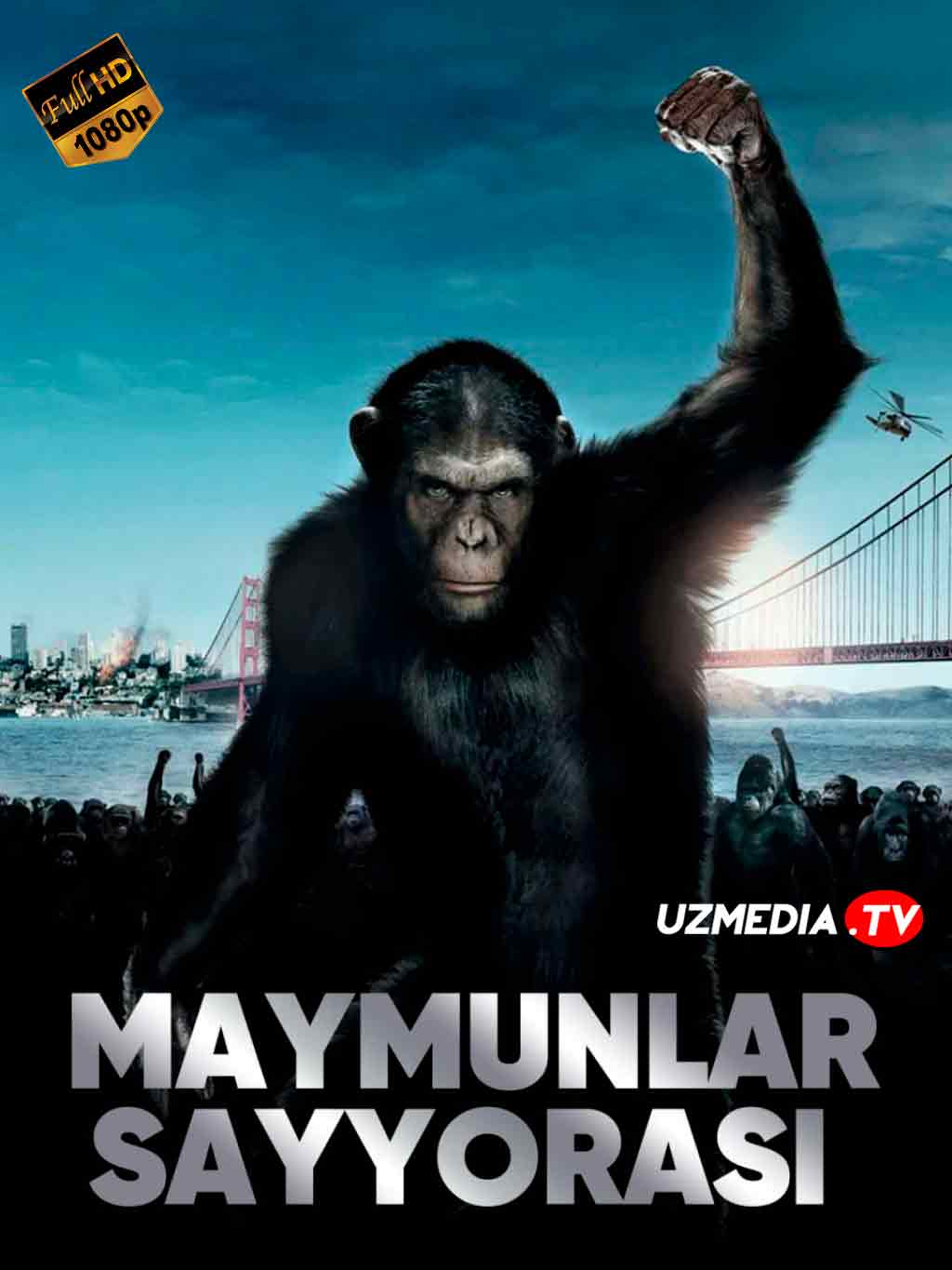 Maymunlar sayyorasi 1: Qo'z'golon Uzbek tilida O'zbekcha tarjima kino 2011 HD tas-ix skachat Maymunlar sayyorasi 1: Qo'z'golon Uzbek tilida O'zbekcha tarjima kino 2011 HD tas-ix skachat