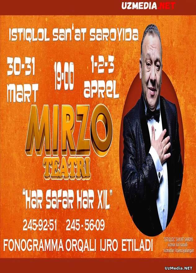 Mirzo teatri - Xar safar xar-xil nomli konsert dasturi 2016 Full HD tas-ix skachat Mirzo teatri - Xar safar xar-xil nomli konsert dasturi 2016 Full HD tas-ix skachat